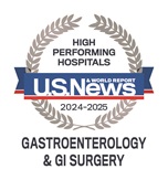 US News and World Report High Performing Hospitals Gastroenterology and GI Surgery 2024-2025