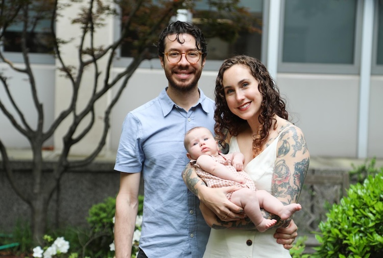 Doctor with his wife and small baby girl