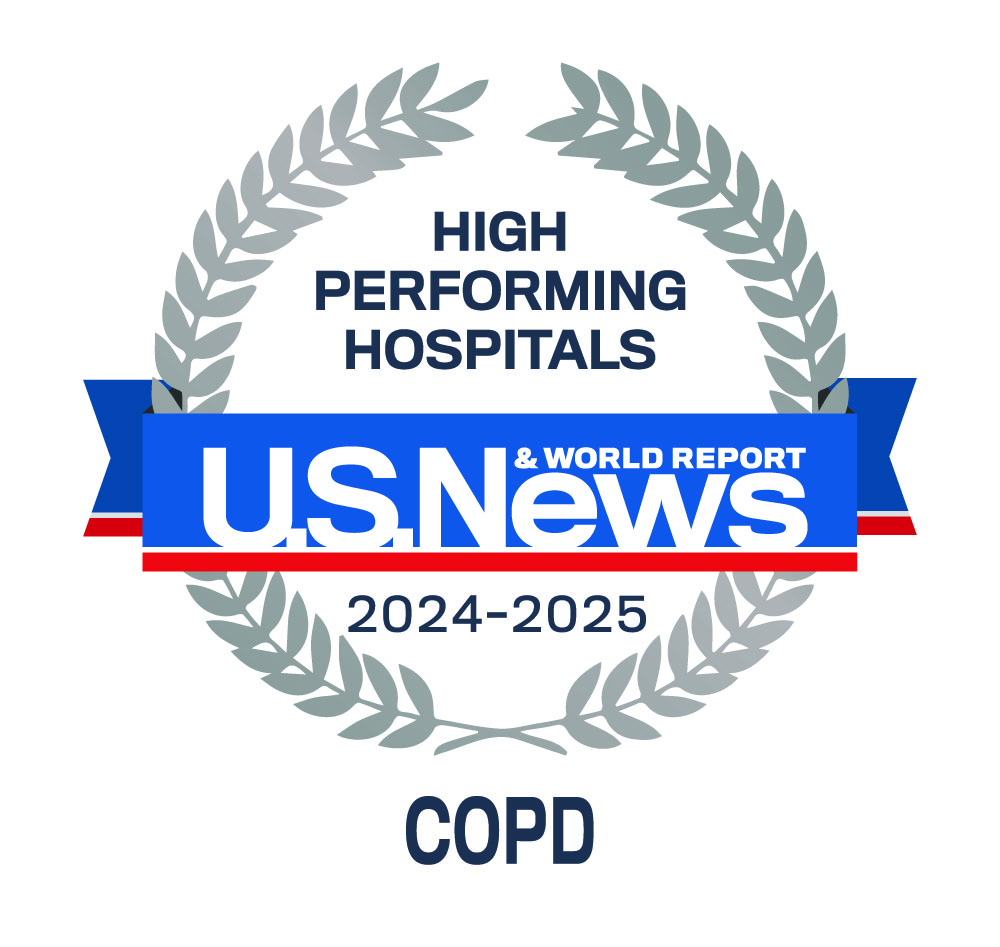 US News and World Report High Performing Hospitals COPD 2024-2025