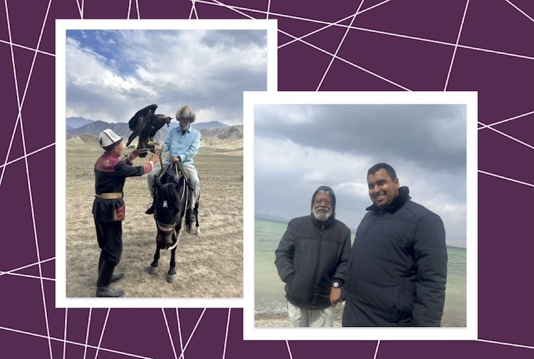 Two men stand together after a doctor's appointment
